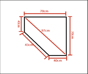 Hörnhylla metall för garage eller förråd, 5 hyllplan