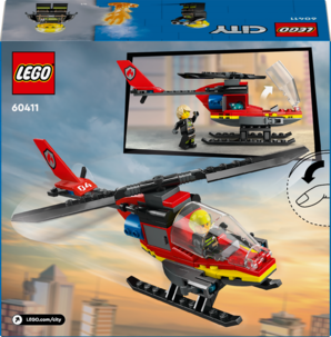 LEGO City Brandräddningshelikopter 60411, från 5 år