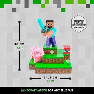 Paladone Minecraft Pöytävalaisin, Steve Diorama