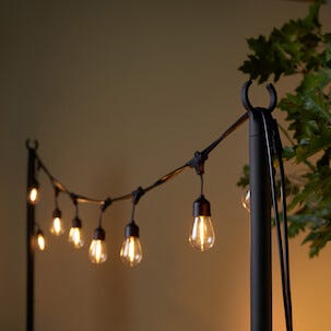 Northlight stolpar för ljusslingor, 212 cm, 2-pack