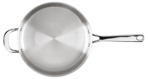 Traktörpanna med lock, 26 cm, rostfritt stål