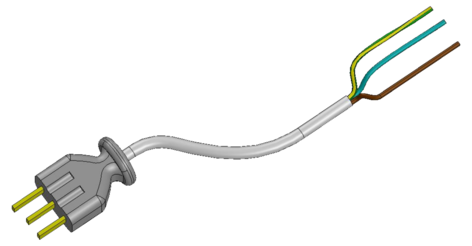 Norwesco ledning til komfyr 230 V, 25 A