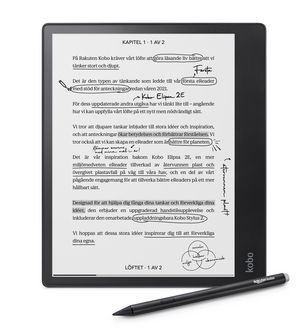 Kobo Elipsa 2E lesebrett med stylus, 10,3 tommer