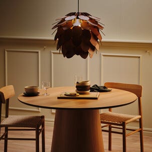 Alve Mini taklampa fönsterlampa trä 20 cm, Northlight