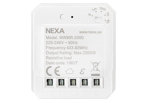 Uppoasennettava vastaanotin on/off Nexa MWMR-2300