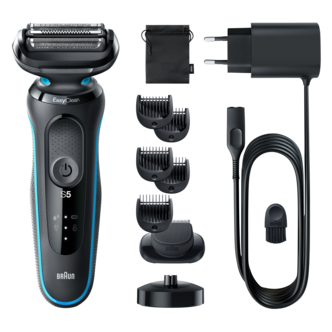 Braun Series 5 51-M4500cs blå, rakapparat Wet & Dry