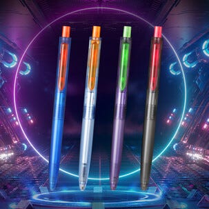 Writech Cyberpunk gelpenna blå tyst klick, snabbtorkande