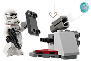 LEGO Star Wars Kloonisoturin ja taisteludroidin taistelupakkaus 75372, yli 7-vuotiaille