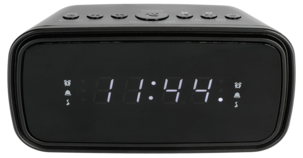 Kelloradio, kaksi herätystä, musta