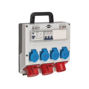 Brennenstuhl byggstrømsentral med jordfeilbryter, bærbar, IP44