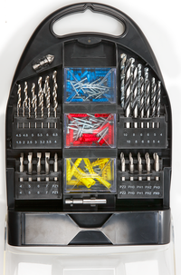 Borr/bits/plugg/skruvsats Cotech 167 delar