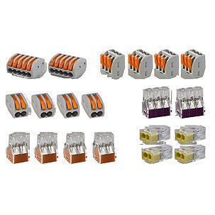 Mix av anslutningsklämmor Wago