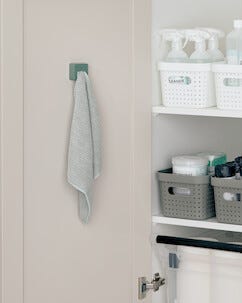 Oppbevaringskurv Neat, hvit, resirkulert plast