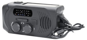 Exibel vevradio med solcell och powerbank