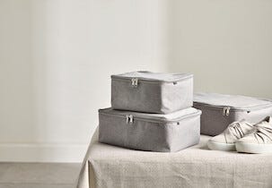 Pakkekube for koffert, 3-pakning