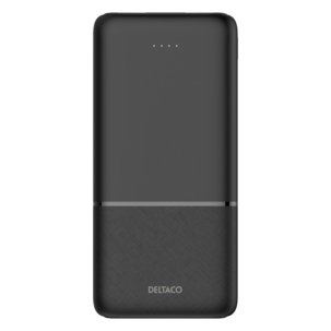 Deltaco powerbank 10 000 mAh, PD 20 W, 1 USB-C, 2 USB-A