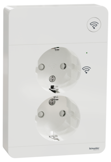 Wiser Exxact Zigbee 2-vägsuttag 16A, Schneider Electric