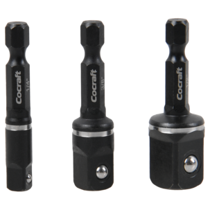Cocraft adapter Impact 1/4, 3/8 och 1/2 tum, 3-pack