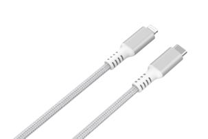 Tygklädd USB-C till Lightning laddkabel för iPhone 3m Clas Ohlson