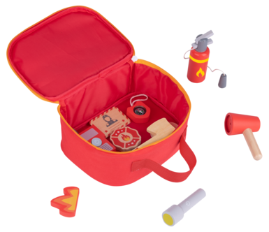 Lekset brandman, 11 delar, för barn från 3 år