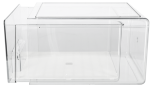 Pinottava säilytyslaatikko jääkaappiin, läpinäkyvä