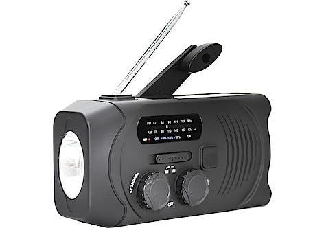 Exibel vevradio med solcell och powerbank