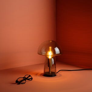 Northlight Iris bordslampa i glas, 23 cm