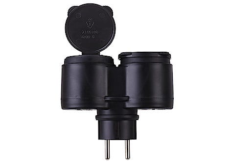 2-osainen haaroituspistorasia IP44