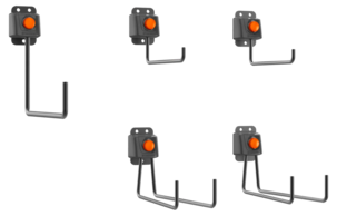 Husqvarna krokar till förvaringsskena, 5-pack