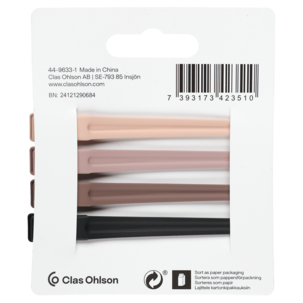 Hiusklipsi, 4 kpl, teräs