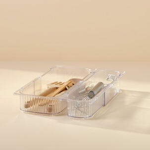 Lådinsats justerbar, transparent