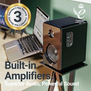 Majority D40 høyttalere for musikk, gaming og hjemmekino