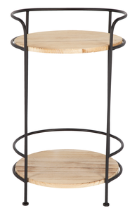 Sidebord, tre/metall. 