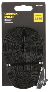 Spännrem svart, bredd 25 mm