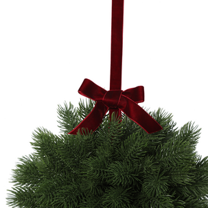 Julekule i granris, 30 cm