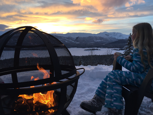 Landmann Ball of Fire bålpanne med gnistfanger
