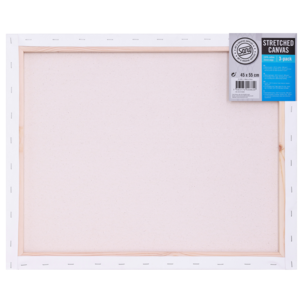 Målarduk, canvas med ram, bomull, Sang, 3-pack