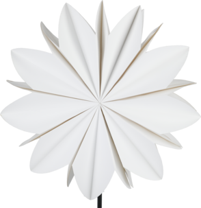Adventsstjärna blomma papper 50 cm vit, Northlight