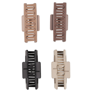 Hiusklipsi musta 9 cm, 4 kpl