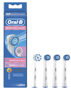 Oral-B Sensitive Clean børstehode, refill, 3+1