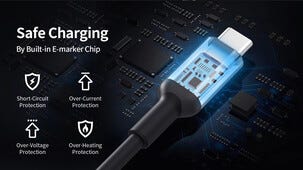 USB-C- till USB-C-kabel med display, 1 m