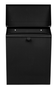 Låsbar brevlåda av galvaniserad plåt, 27 x 34 cm