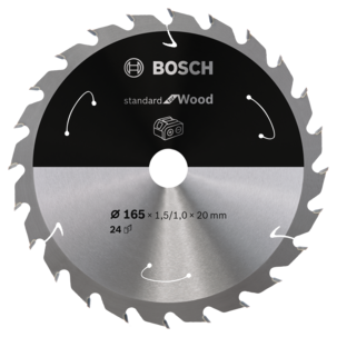 Bosch Standard for Wood sågklinga 165 x 20 mm 24T