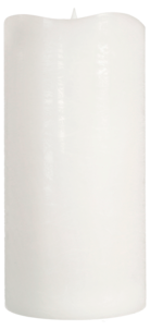 Blockljus LED batteriljus med timer, vit