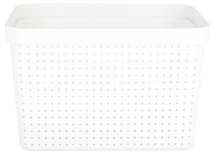 Förvaringskorg Neat vit, återvunnen plast
