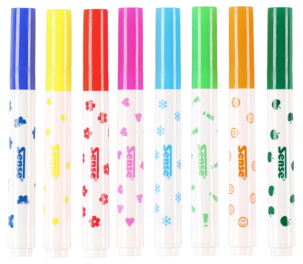 Sense stämpelpennor med motiv, 8-pack