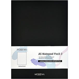 Muistilehtiö Modena A5, 3 kpl