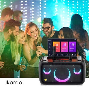 Ikarao Break X1 karaokemaskin med 13,3-tums pekskärm, bärbar