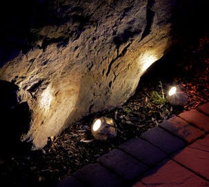 Stener med LED-belysning