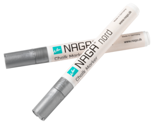 Naga merkepenn glass, speil, 4,5 mm, 2-pakning